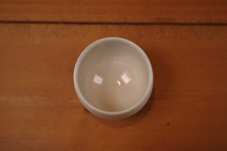 因州中井窯　丸湯呑　白×緑 - 画像 (2)