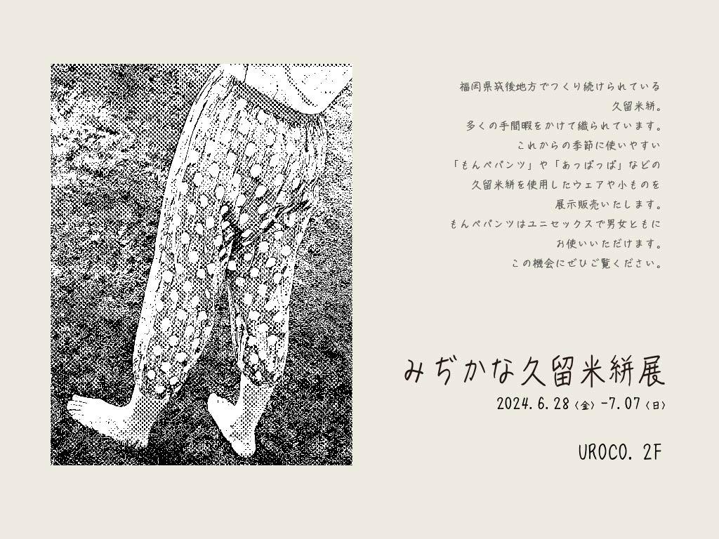 You are currently viewing みぢかな久留米絣展