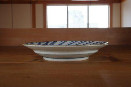砥部焼・中田窯　7寸リム皿　波紋
